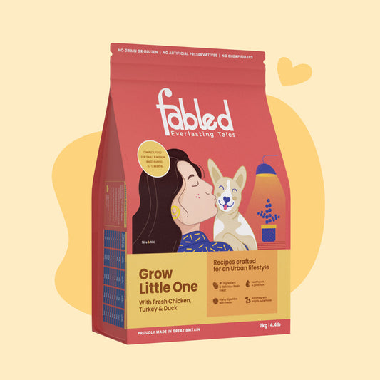 Fabled Grow Little One Fresh Chicken Turkey & Duck Small Medium Dog Dry Food