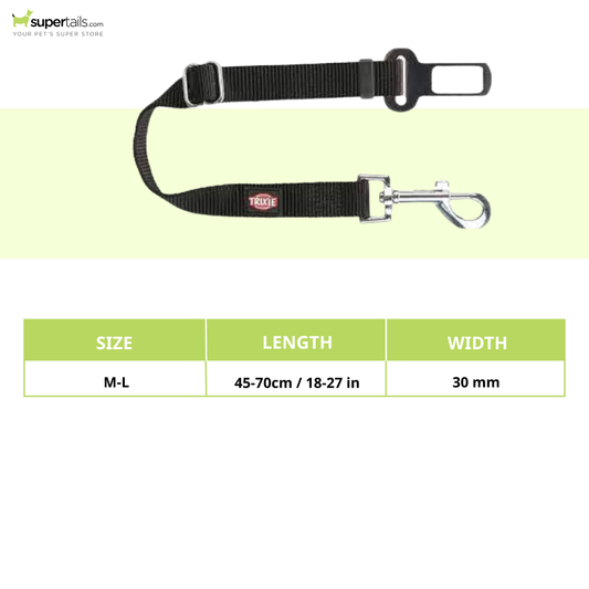 Trixie Seatbelt Car Harnesses for Dogs and Cats (Black)