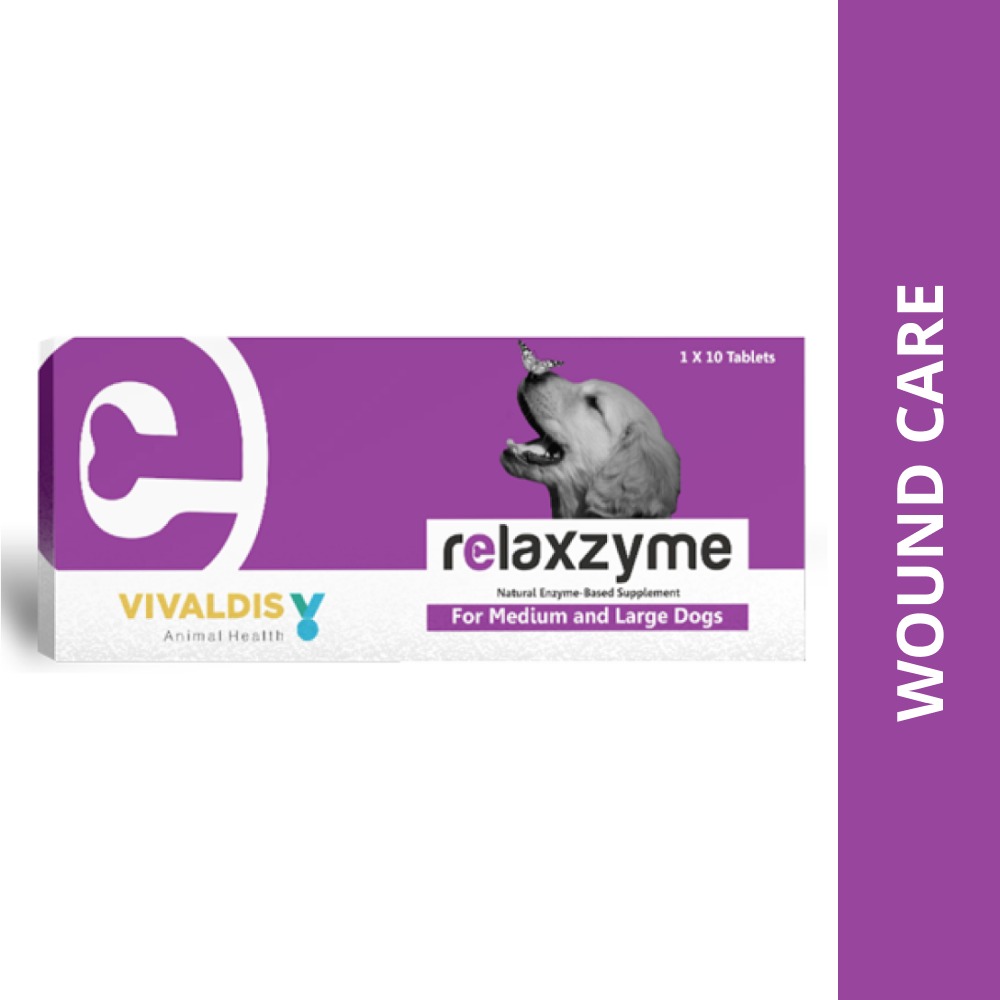 Vivaldis Relaxzyme Tablet for Medium & Large Dogs (10 tablets)