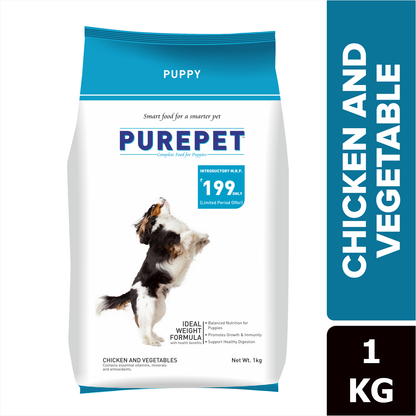 Purepet Chicken & Vegetable Puppy Dry Food
