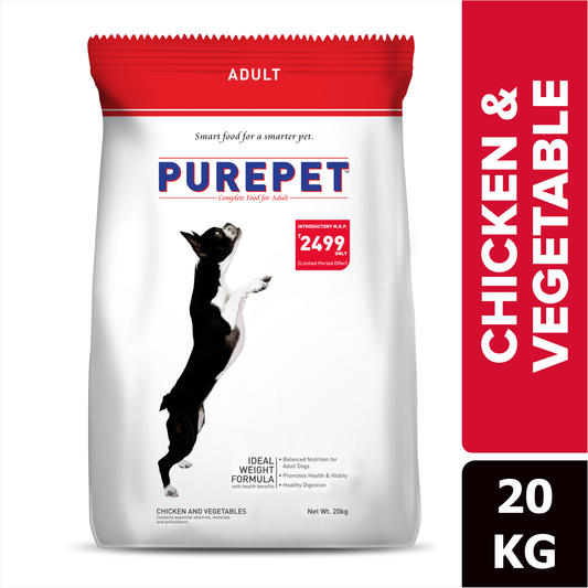 Purepet Chi & Veg Adult 20Kg