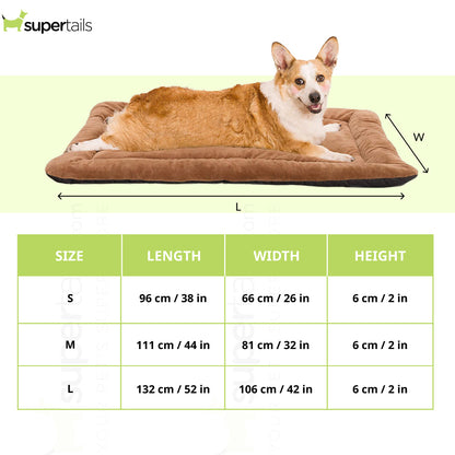 Royal Pets Cart Reversible Matt Bed for Dogs and Cats (Brown)