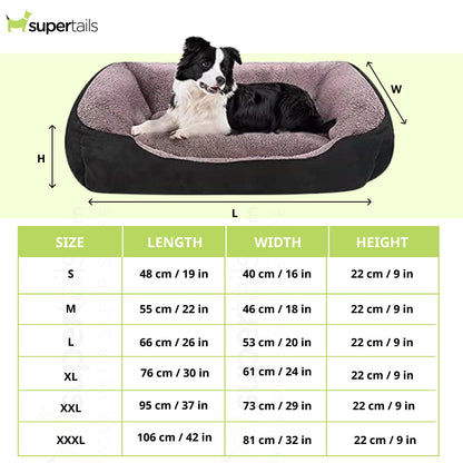 Royal Pets Cart Polyester Reversible Round Shape Bed for Dogs and Cats (Red & Brown)