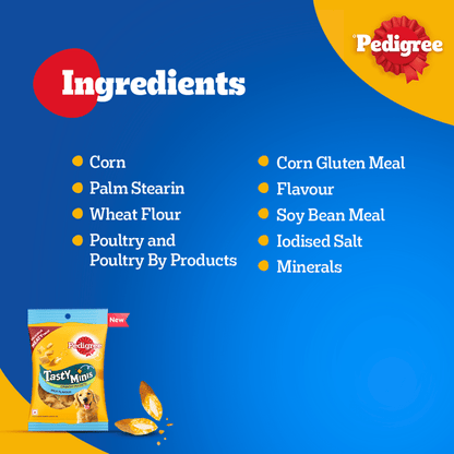 Pedigree Milk Flavour Tasty Minis Crunchy Pockets Dog Treats
