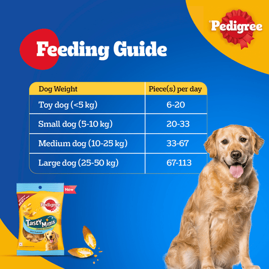Pedigree Milk Flavour Tasty Minis Crunchy Pockets Dog Treats