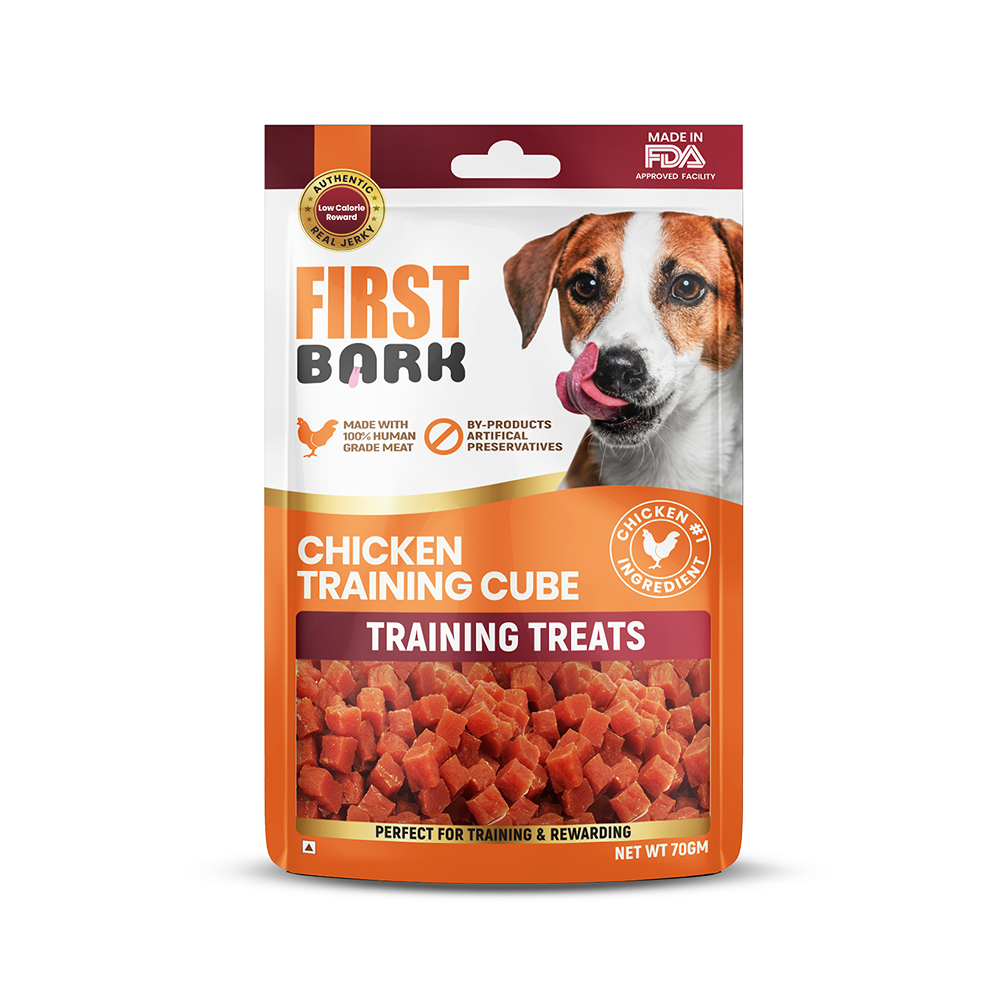 First Bark Chicken Training Cubes Dog Treat