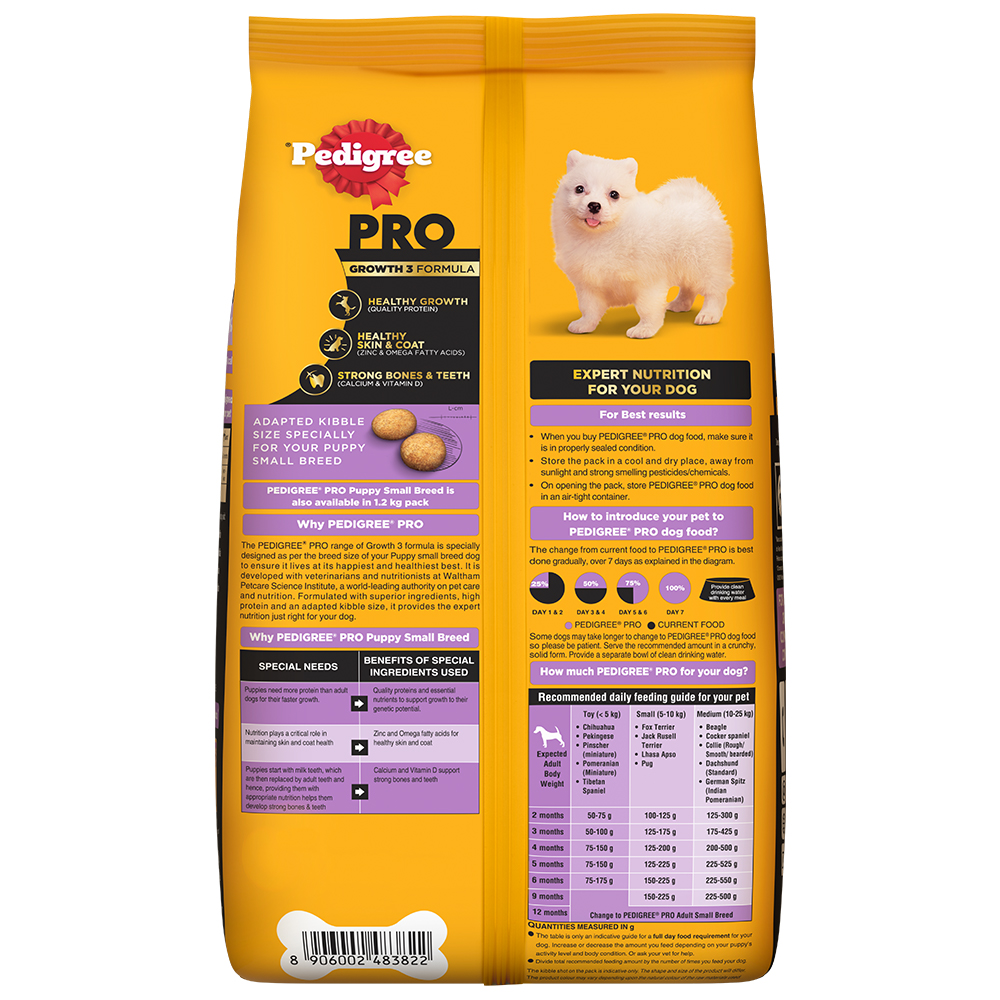Pedigree PRO Expert Nutrition Small Breed Puppy (2 to 9 Months) Dry Food