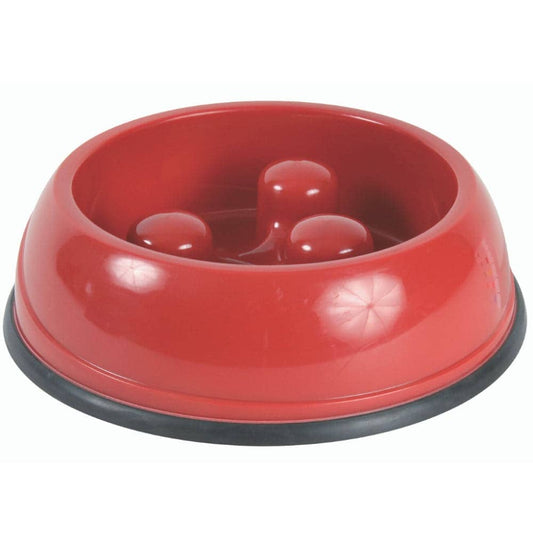 Trixie Slow Feed Plastic Bowl for Dogs (Assorted)