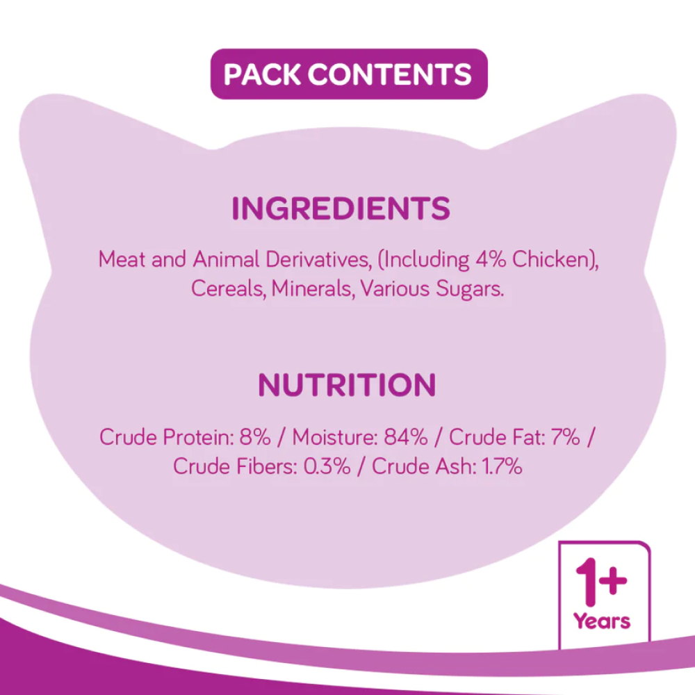 Whiskas Tuna in Jelly Meal and Chicken Gravy Adult Cat Wet Food Combo