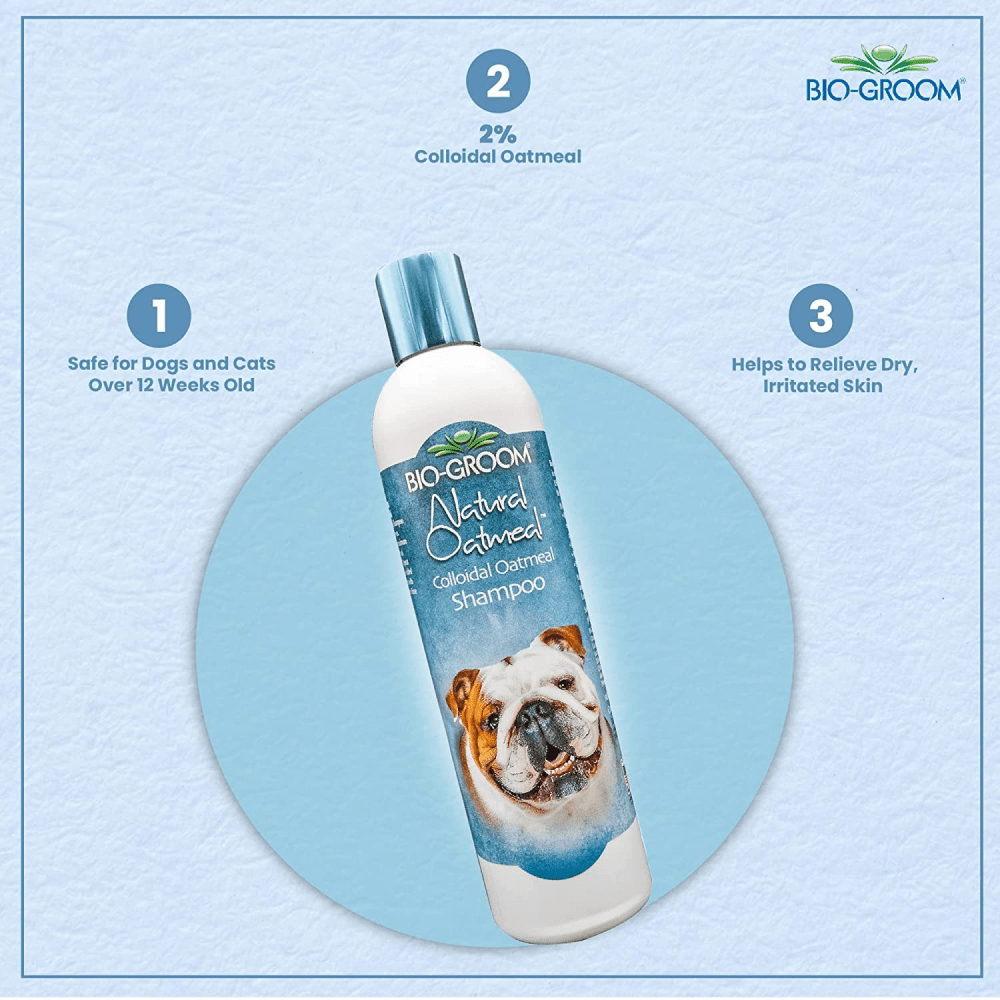 Bio Groom Natural Oatmeal Colloidal Soothing Shampoo for Dogs and Cats