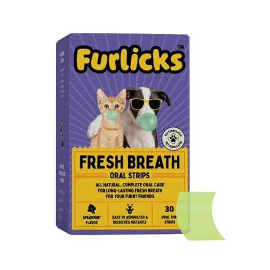 Furlicks Fresh Breath Oral Strips for Cats and  Dogs