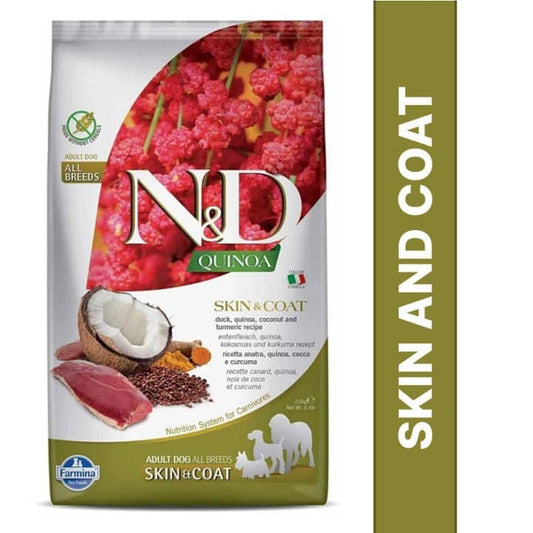 Farmina N&D Quinoa Duck Coconut & Turmeric Skin & Coat Grain Free All Breed Dog Dry Food (Sample)