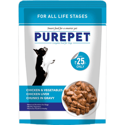 Purepet Chicken & Vegetable Chunks in Gravy Adult Dog Wet Food