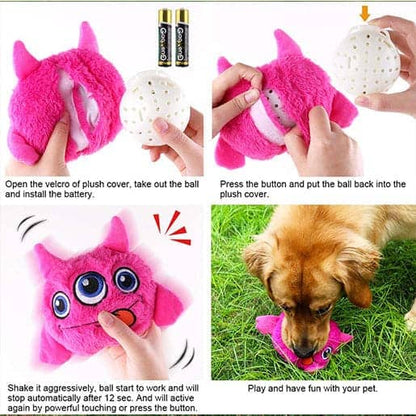 Pawsindia Trembling Monster Toy for Dogs (Green)